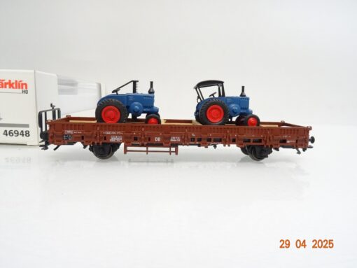 Märklin H0 46948 Rungenwagen mit zwei Lanz Bulldog der DB in OVP PR7312 – Bild 3