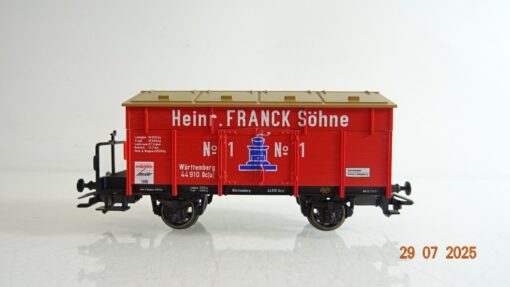 Märklin H0 46969 gedeckter Güterwagen Heinr. Franck Söhne Württemberg PR9312 o.