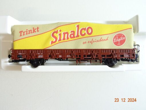 Märklin H0 46979 Rungenwagen mit Plane Sinalco in OVP PR5054 – Bild 3