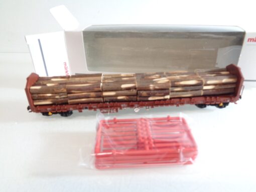 Märklin H0 47008 Güterwagen mit Holzladung der DB in OVP RR4087 – Bild 3