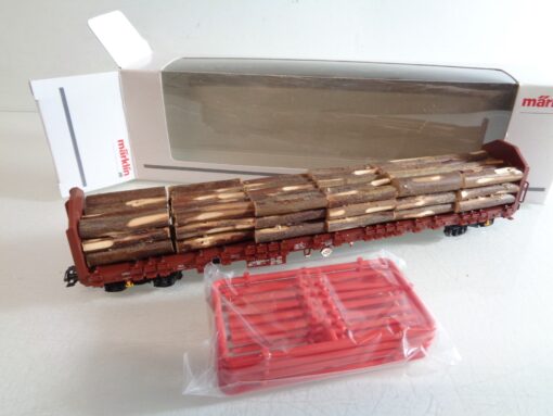 Märklin H0 47008 Güterwagen mit Holzladung der DB in OVP RR4087