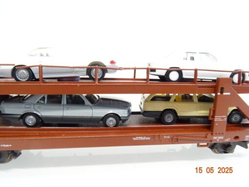 Märklin H0 4712 Autotransportwagen mit 10 PKW`s der DB in OVP PR7657 – Bild 4