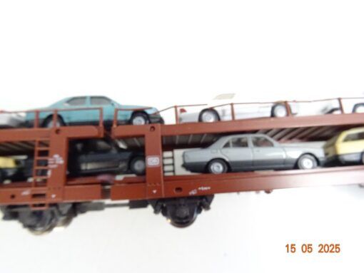 Märklin H0 4712 Autotransportwagen mit 10 PKW`s der DB in OVP PR7657 – Bild 6