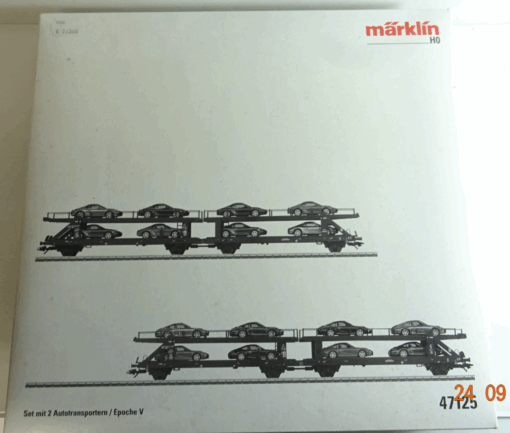Märklin H0 47125 Set mit 2 Autotransportern Leerverpackung siehe Foto PK1073