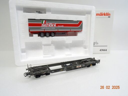 Märklin H0 47444 Taschenwagen HUPAC mit Sattelauflieger in OVP LE8992
