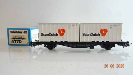 Märklin H0 4770 Containerwagen ScanDutch der DB in OVP PR8741