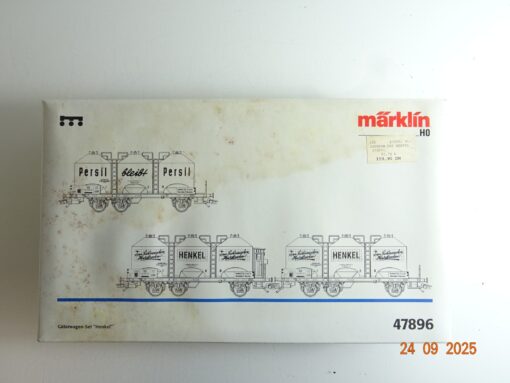Märklin H0 47896 Güterwagen-Set Henkel Leerverpackung siehe Foto PK1070