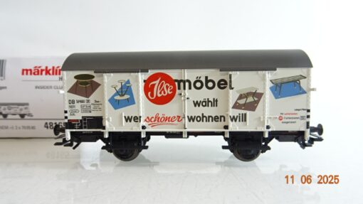 Märklin H0 48165 gedeckter Güterwagen Ilse Möbel der DB in OVP PR8383