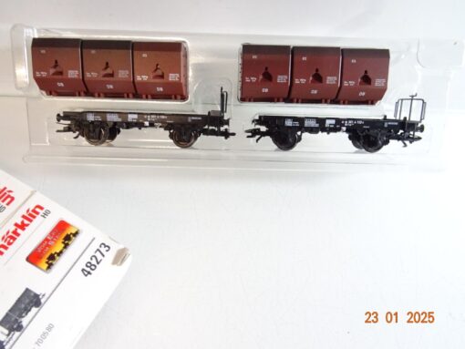 Märklin H0 48273 Kübelwagen 2 Stk. der DB in OVP PR5478