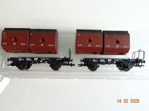 Märklin H0 48274 Kübelwagen Set 2.tlg. der DB in OVP PR5972 – Bild 3