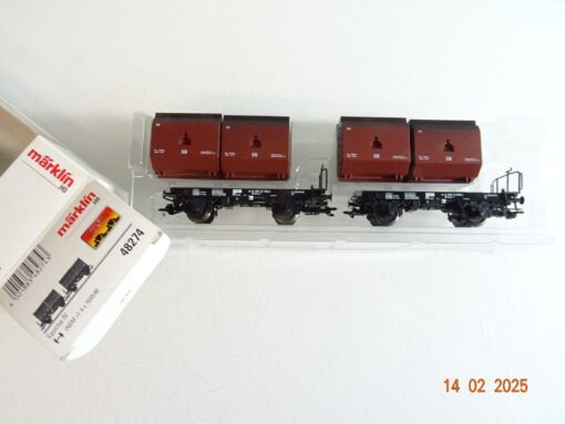 Märklin H0 48274 Kübelwagen Set 2.tlg. der DB in OVP PR5972