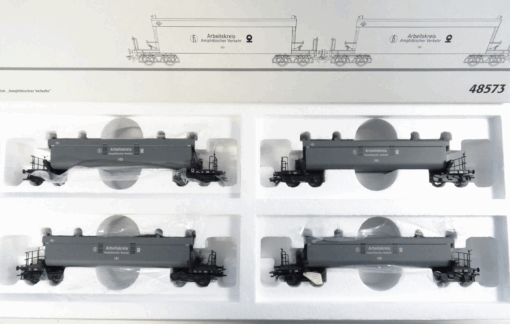 Märklin H0 48573 Lastrohrwagen-Set Amphibischer Verkehr der DB in OVP PR7426 – Bild 3