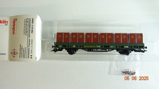 Märklin H0 48584 Paketbehälter-Tragwagen der DBP in OVP PR8277