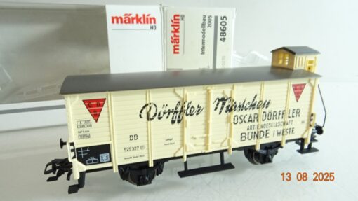 Märklin H0 48605 gedeckter Güterwagen Dörffler Würstchen der DB in OVP RR2801 – Bild 3