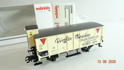 Märklin H0 48605 gedeckter Güterwagen Dörffler Würstchen der DB in OVP RR2801