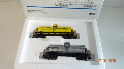 Märklin H0 4861 Güterwagen-Set Kesselwagen Alaska 2 tlg. USA  in OVP PR8475