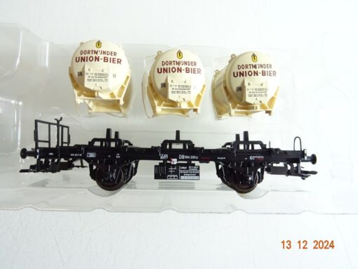 Märklin H0 48635 Behältertragwagen Dortmunder Union Bier der DB in OVP PR4798 – Bild 3