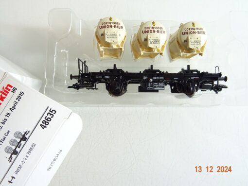 Märklin H0 48635 Behältertragwagen Dortmunder Union Bier der DB in OVP PR4798