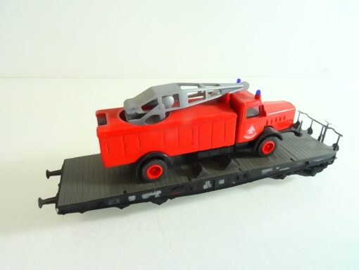 Märklin H0 48671 Schwerlast Flachwagen mit Bergekran RR2299 o. – Bild 3