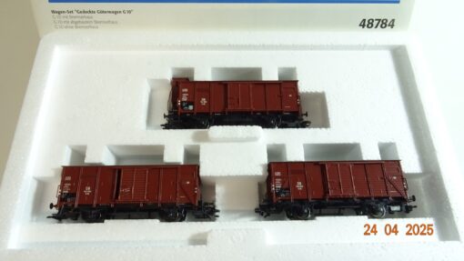 Märklin H0 48784 Wagen-Set gedeckte Güterwagen G 10 der DB in OVP PR7276