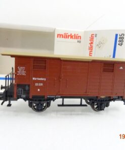 Märklin H0 4885 gedeckter Güterwagen mit Flachdach in OVP RR3044