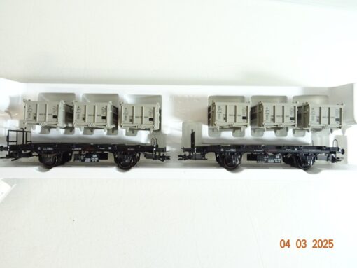 Märklin H0 48943 Behälterwagen Set 2 tlg. der DB in OVP PR6306 – Bild 3