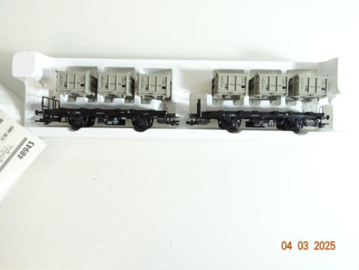Märklin H0 48943 Behälterwagen Set 2 tlg. der DB in OVP PR6306
