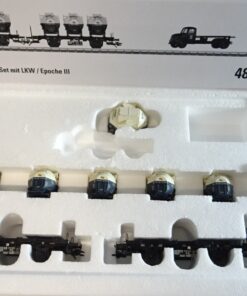 Märklin H0 48947 Behältertragwagen-Set Birkel ohne LKW der DB in OVP PR8141