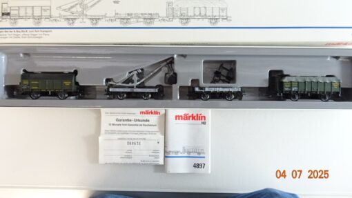 Märklin H0 4897 Wagen-Set der K.Bay.Sts.B. zum Torf-Transport in OVP PR8845 – Bild 3