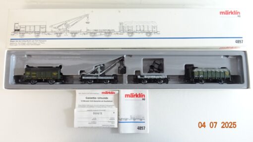 Märklin H0 4897 Wagen-Set der K.Bay.Sts.B. zum Torf-Transport in OVP PR8845