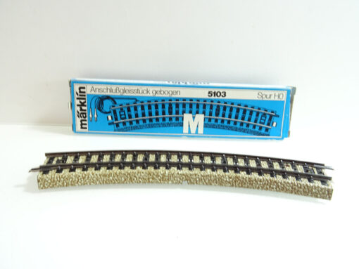 Märklin H0 5103 M-Gleis Anschlußgleisstück gebogen in OVP CK59