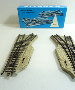 Märklin H0 5121 M-Gleis Weichenpaar für Handbetrieb in OVP CK1202