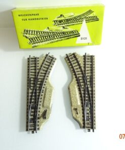 Märklin H0 5121 M-Gleis Weichenpaar für Handbetrieb in OVP CK5179