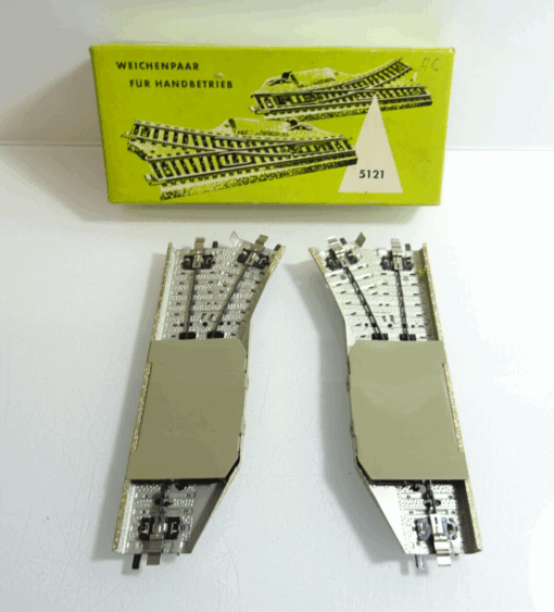 Märklin H0 5121 M-Gleis Weichenpaar für Handbetrieb in OVP CK893 – Bild 3