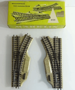 Märklin H0 5121 M-Gleis Weichenpaar für Handbetrieb in OVP CK9047