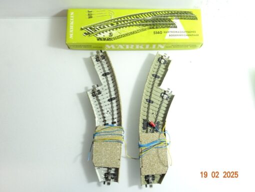 Märklin H0 5140 elektromagnetische Bogenweichenpaar in OVP siehe Foto CK6153 – Bild 3