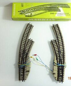 Märklin H0 5140 elektromagnetische Bogenweichenpaar in OVP siehe Foto CK6153