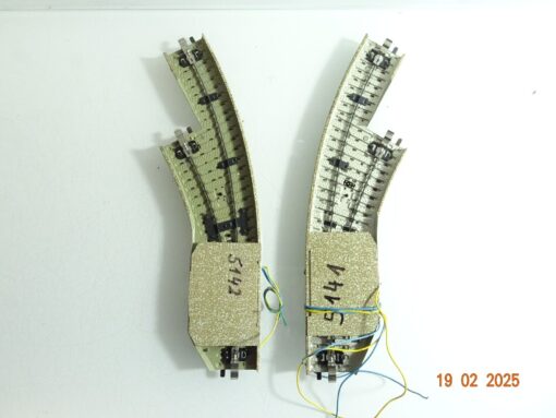 Märklin H0 5141 5142 elektromagnetische Bogenweichenpaar siehe Foto CK6167 o. – Bild 3