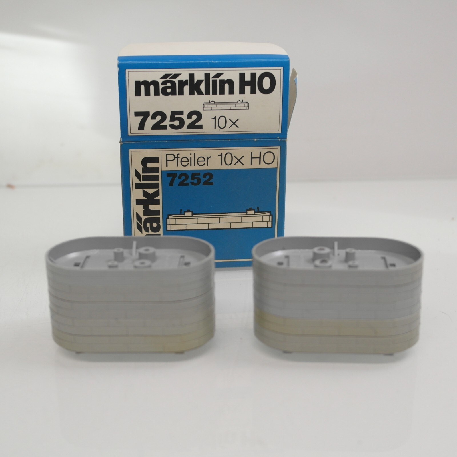Märklin H0 7252 Brückenpfeiler 10 Stück siehe Bilder in OVP RG8372
