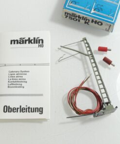 Märklin H0 7501 K Oberleitungs-Anschlussmast mit Kondensator in OVP RG8939