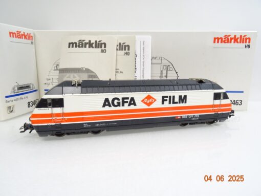 Märklin H0 83463 Schweiz E-Lok 460 011-5 Agfa-Film der SBB Delta in OVP JL903