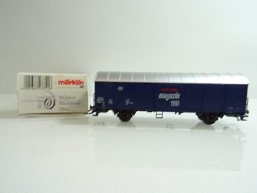 Märklin H0 84627 gedeckter Güterwagen Märklin Magazin 1991 der DB in OVB PR1512 – Bild 3