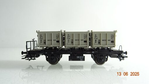 Märklin H0 Behältertragwagen von Haus zu Haus der DB PR8418 o.
