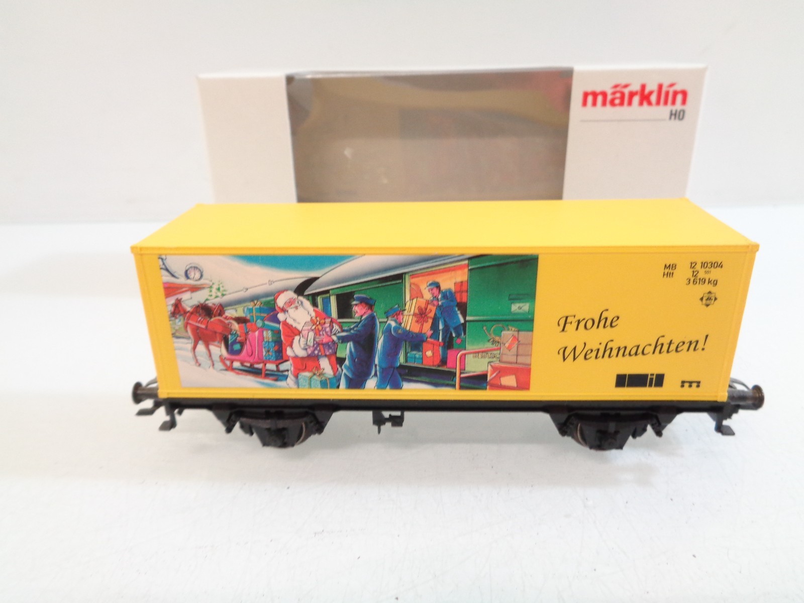 Märklin H0 Containerwagen Frohe Weihnachten in OVP RR5616 – Bild 3