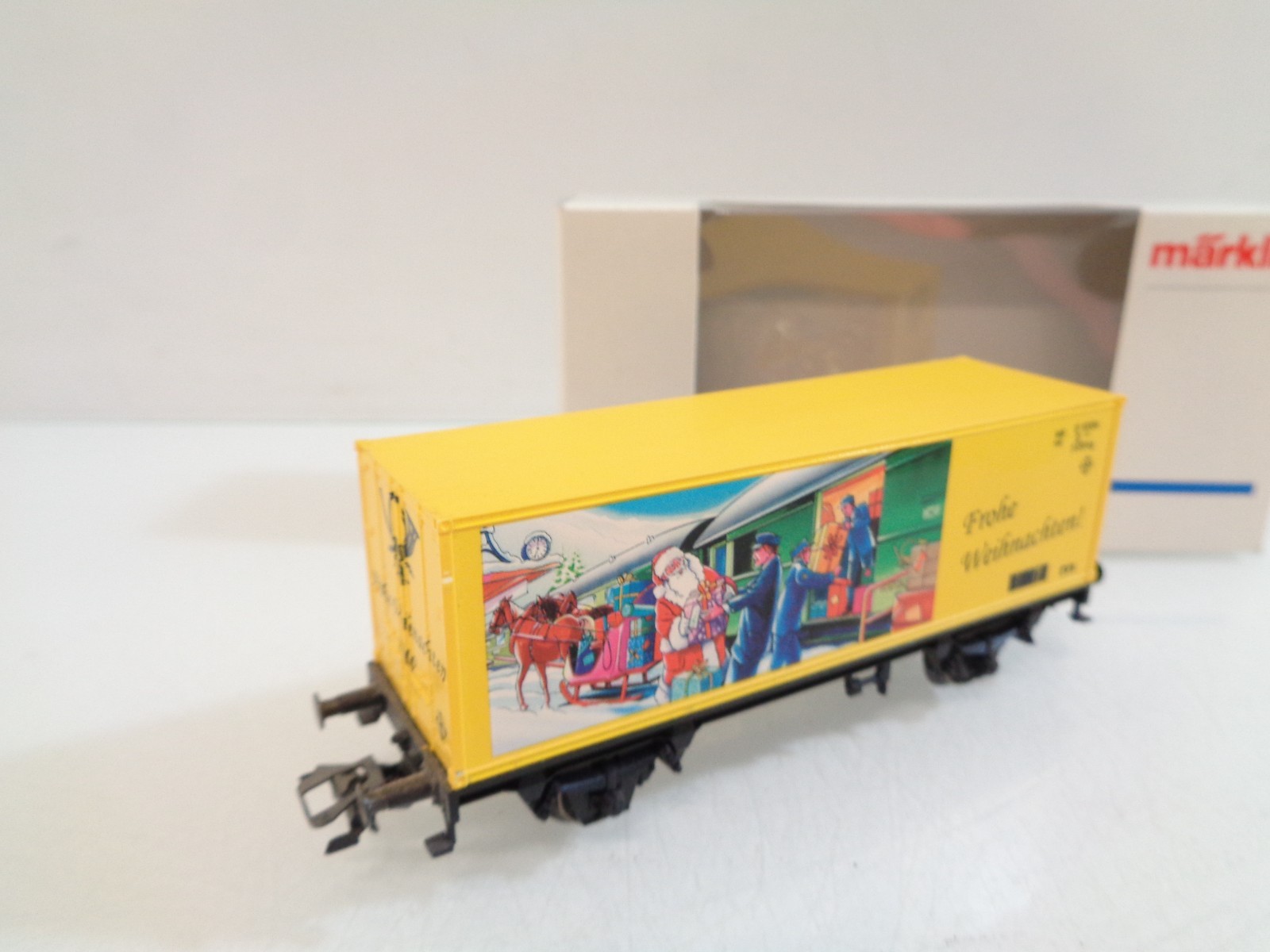 Märklin H0 Containerwagen Frohe Weihnachten in OVP RR5616