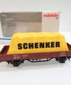 Märklin H0 Flachwagen mit Plane Schenker der DB in OVP RR5590