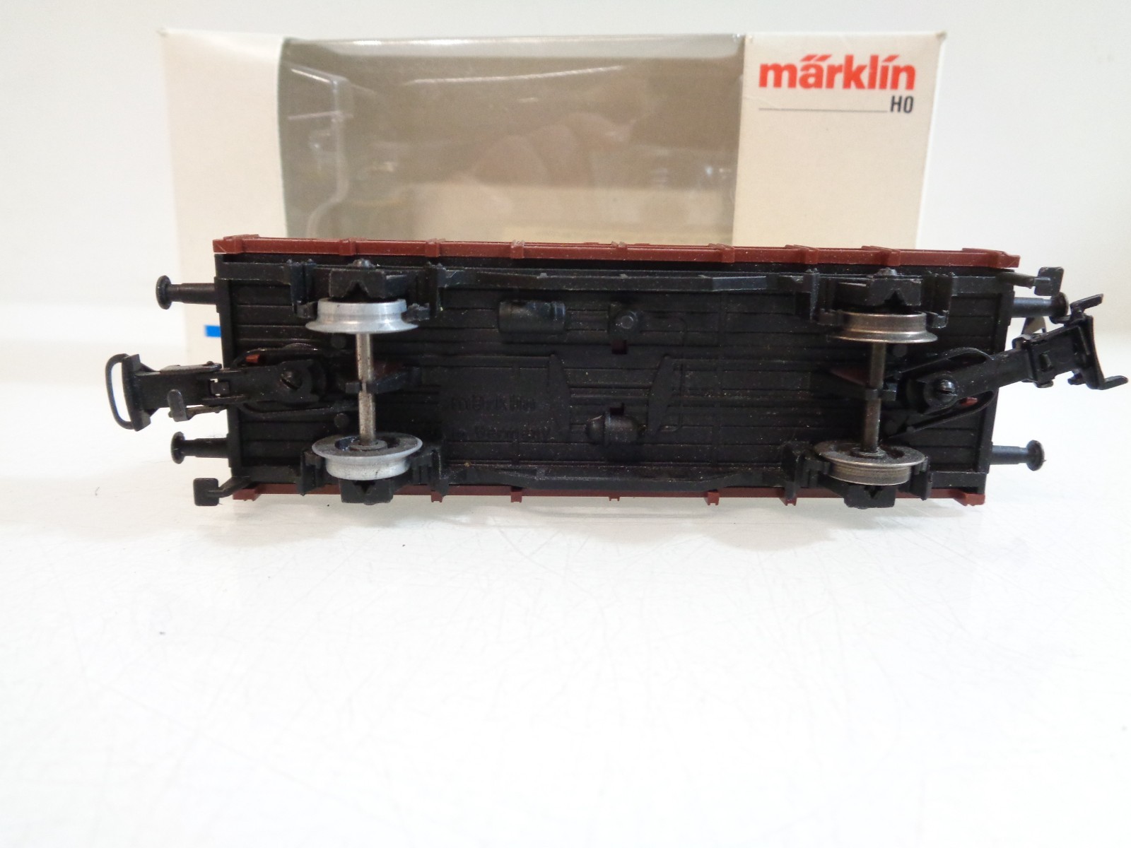 Märklin H0 Flachwagen mit Plane Schenker der DB in OVP RR5590 – Bild 4