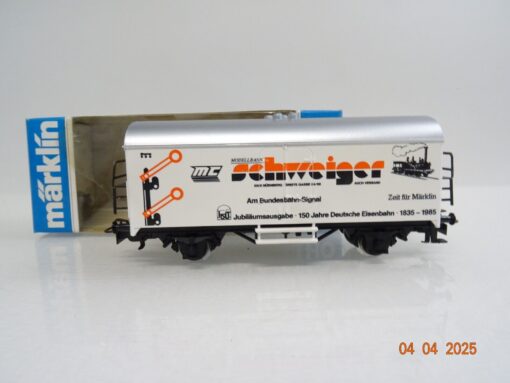 Märklin H0 Kühlwagen Modellbahn Schweiger 150 J. Dtsch. Eisenbahn  in OVP PR6925
