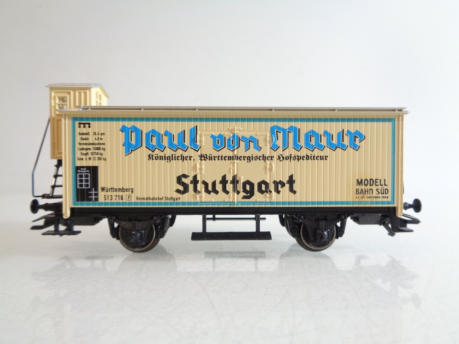 Märklin H0 Kühlwagen Paul von Maur Stuttgart Württemberg BH992 o.