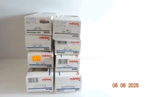 Märklin H0 Leerverpackung 8 Stück siehe Foto PK318